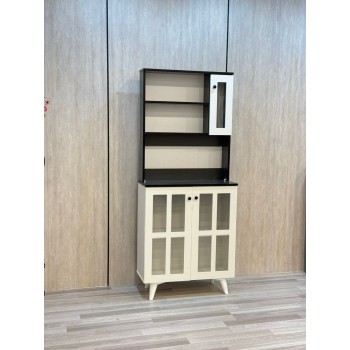 طاولة ركن كوفي خشب  ابيض ريفي مع رف جدار مقاس 100*33*88 سم 