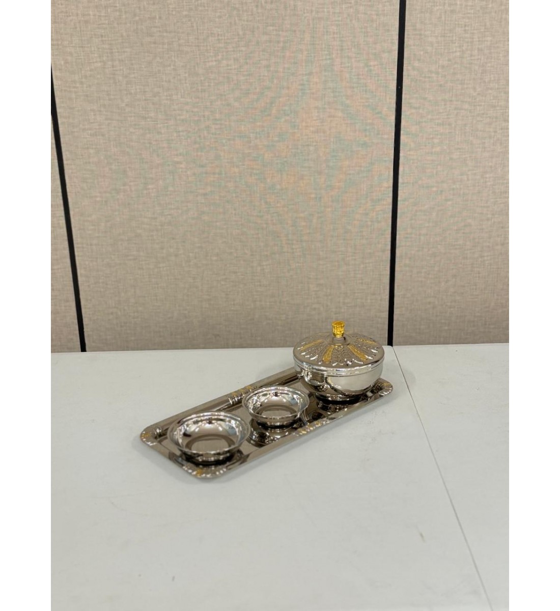 طقم تمرية ستانلس ستيل 13 سم