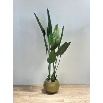 شجرة طائر الجنة الذهبي لديكور داخلي راق (موز) 130سم 