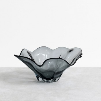 صحن تقديم زجاج مودرن بتصميم كلاسيك 37×30×15سم 