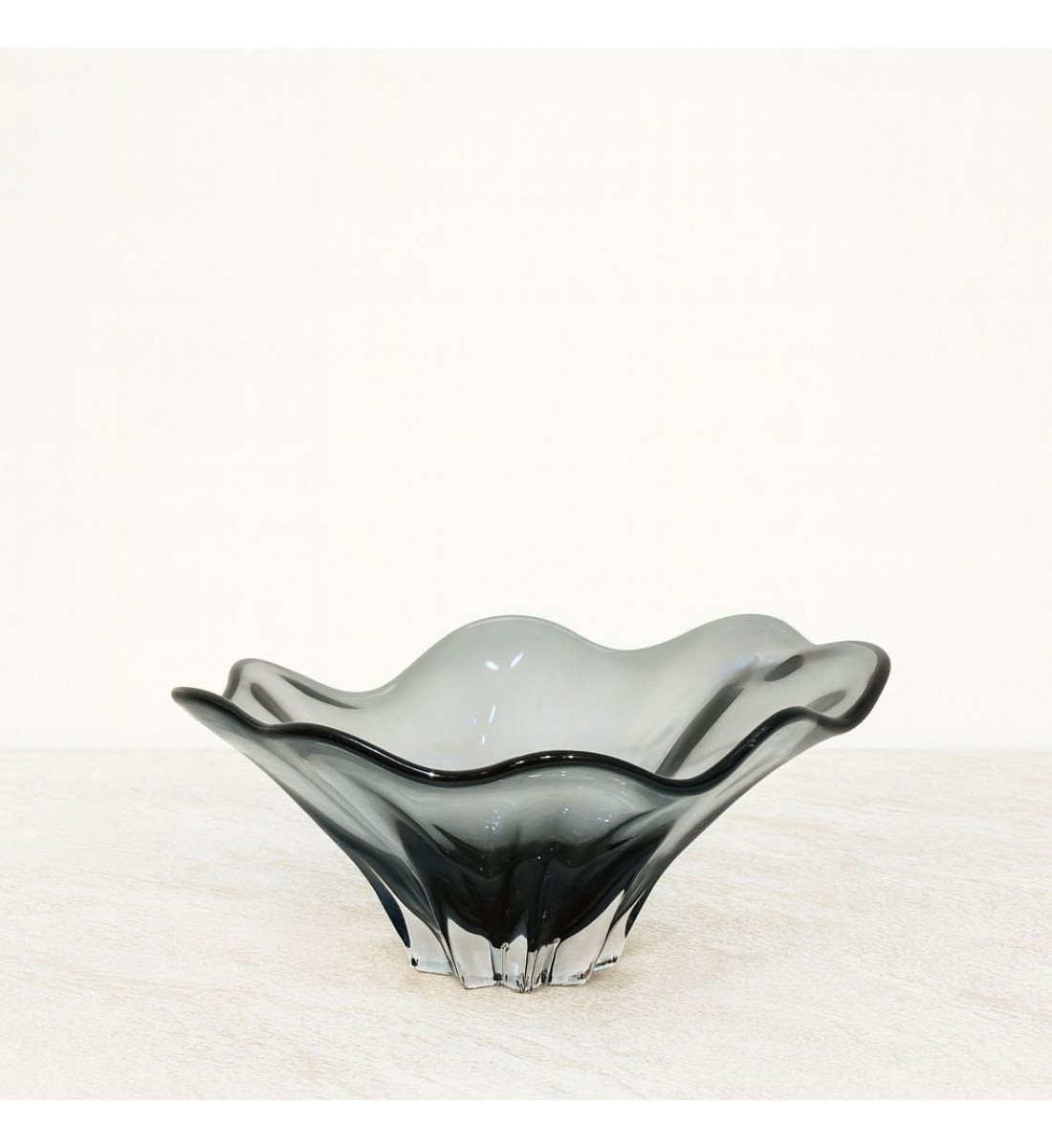 صحن تقديم زجاج مودرن بتصميم كلاسيك37×15×30سم 