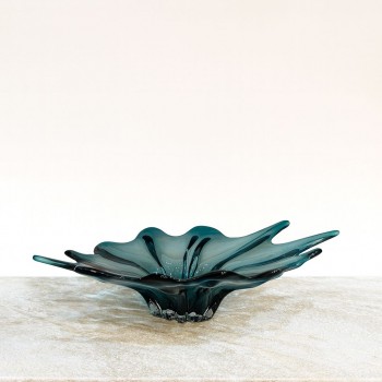 صحن تقديم زجاج مودرن بتصميم كلاسيك47×30×10سم 