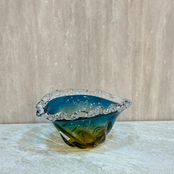 صحن تقديم زجاج مودرن بتصميم كلاسيك26×33×16سم 