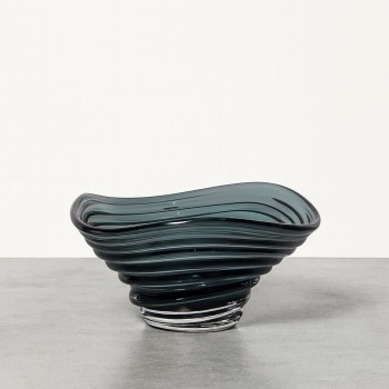 صحن تقديم زجاج مودرن بتصميم كلاسيك 30×30×16سم 