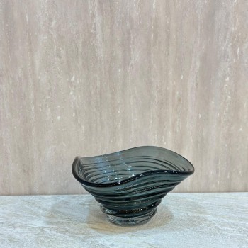 صحن تقديم زجاج مودرن بتصميم كلاسيك 30×30×16سم 