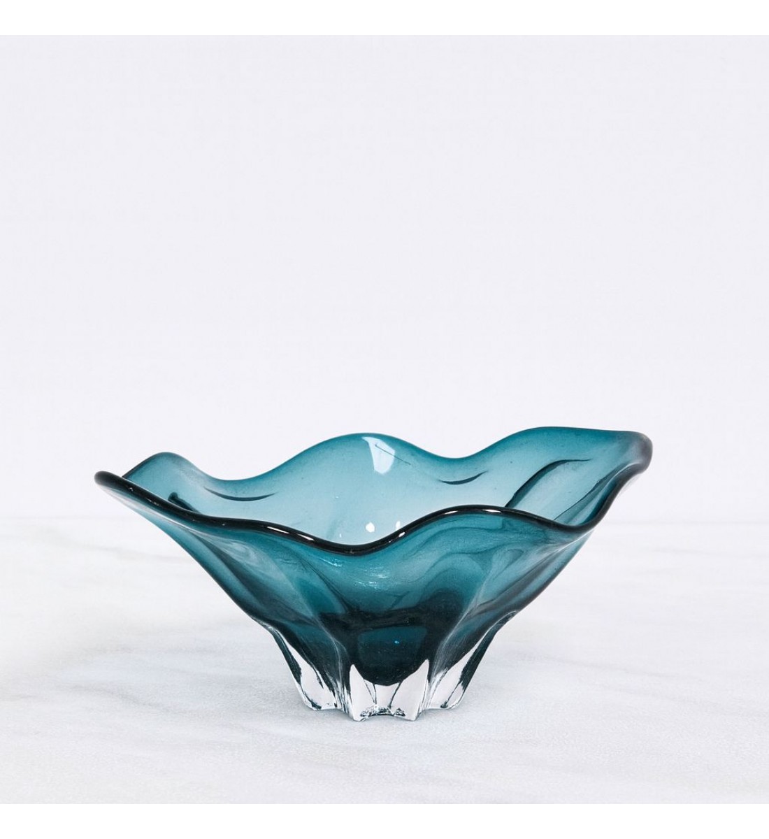 صحن تقديم زجاج مودرن بتصميم كلاسيك 38×26××17سم 