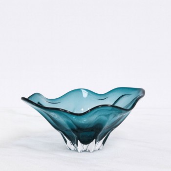 صحن تقديم زجاج مودرن بتصميم كلاسيك 38×26××17سم 