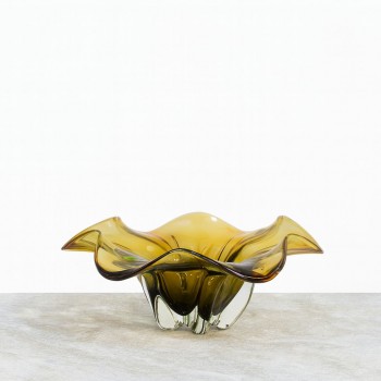 صحن تقديم زجاج مودرن بتصميم كلاسيك 37×37×16سم 