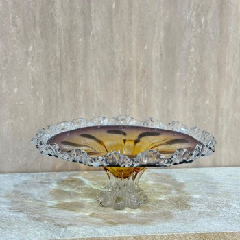 صحن تقديم زجاج مودرن بتصميم كلاسيك 38×38×19سم 