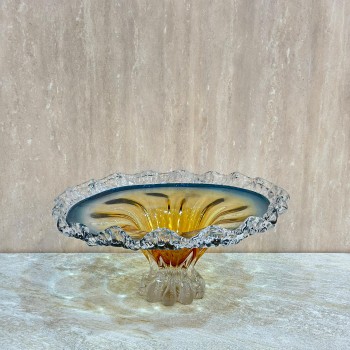 صحن تقديم زجاج مودرن بتصميم كلاسيك 38×38×19سم 