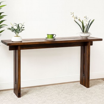 طاولة كونسول خشبية أنيقة بتصميم بسيط وعملي140×40×75سم 
