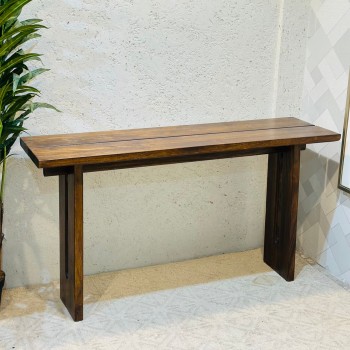 طاولة كونسول خشبية أنيقة بتصميم بسيط وعملي140×40×75سم 