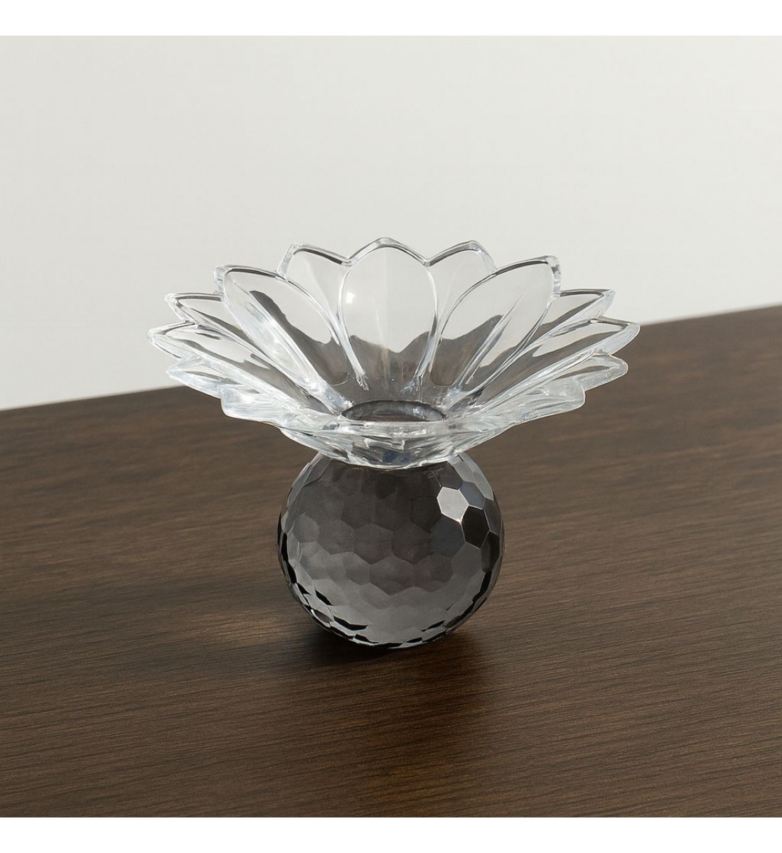 استاند - صحن تقديم بقاعدة - ضيافة كلاسيكي فاخر كرستال بقاعدة ــ 11×19×19سم 