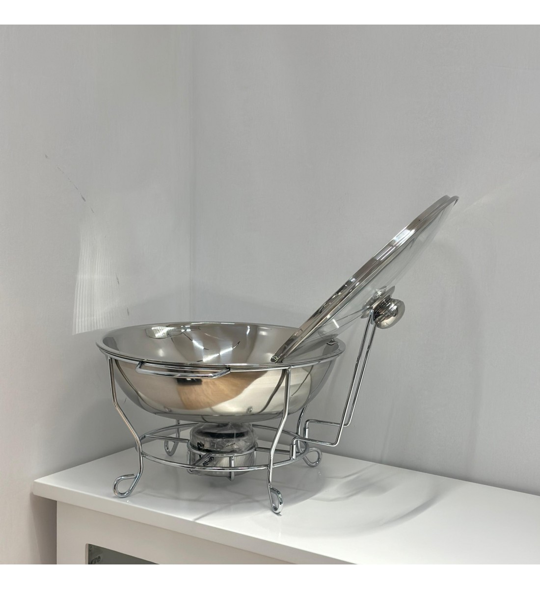 سخان طعام من الستانلس ستيل هندي غطاء زجاج 4لتر سخان طعام من الستانلس ستيل هندي غطاء زجاج 4لتر