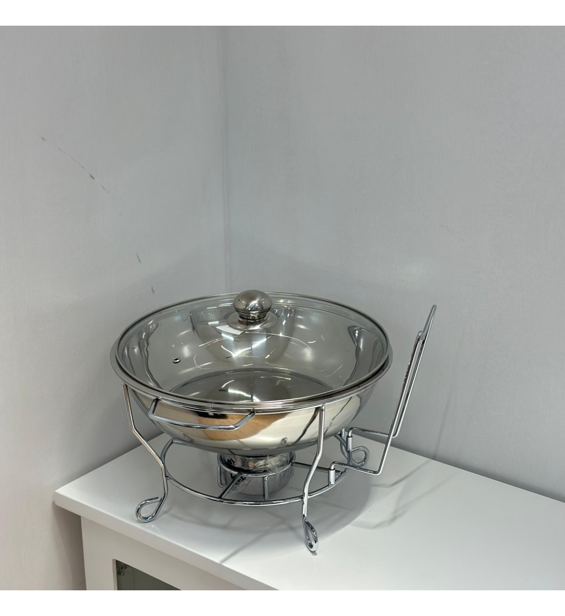 سخان طعام من الستانلس ستيل هندي غطاء زجاج 4لتر سخان طعام من الستانلس ستيل هندي غطاء زجاج 4لتر