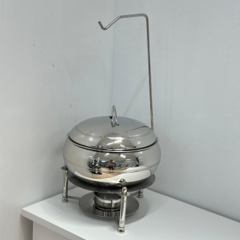 Indian Stainless Steel Food Warmer with Steel Lid - 4L