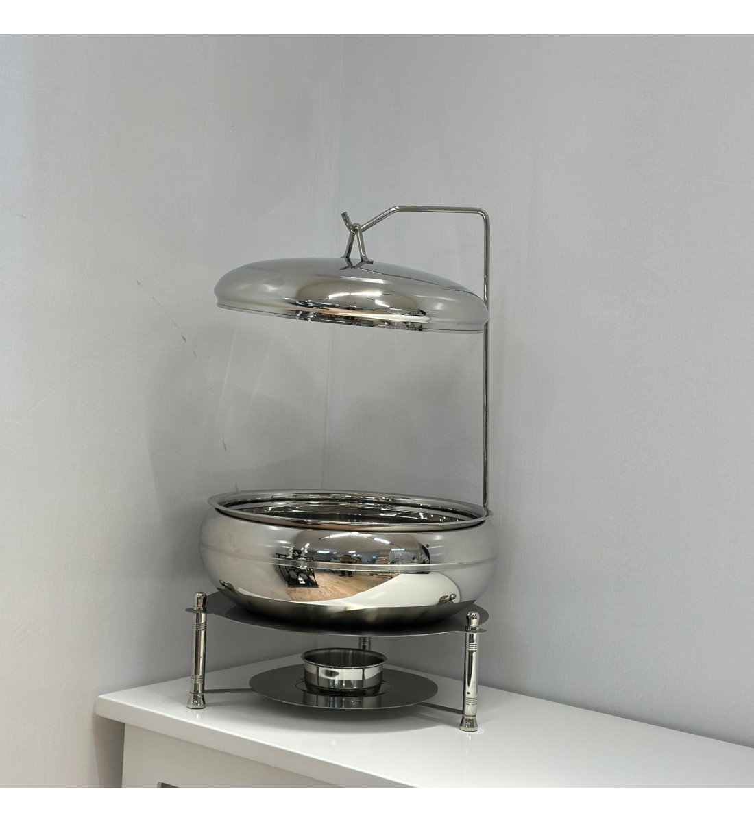 سخان طعام من الستانلس ستيل هندي غطاء استيل –8لتر    