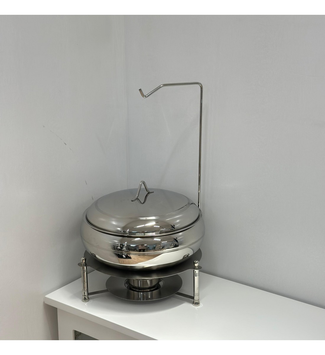 سخان طعام من الستانلس ستيل هندي غطاء استيل –8لتر    