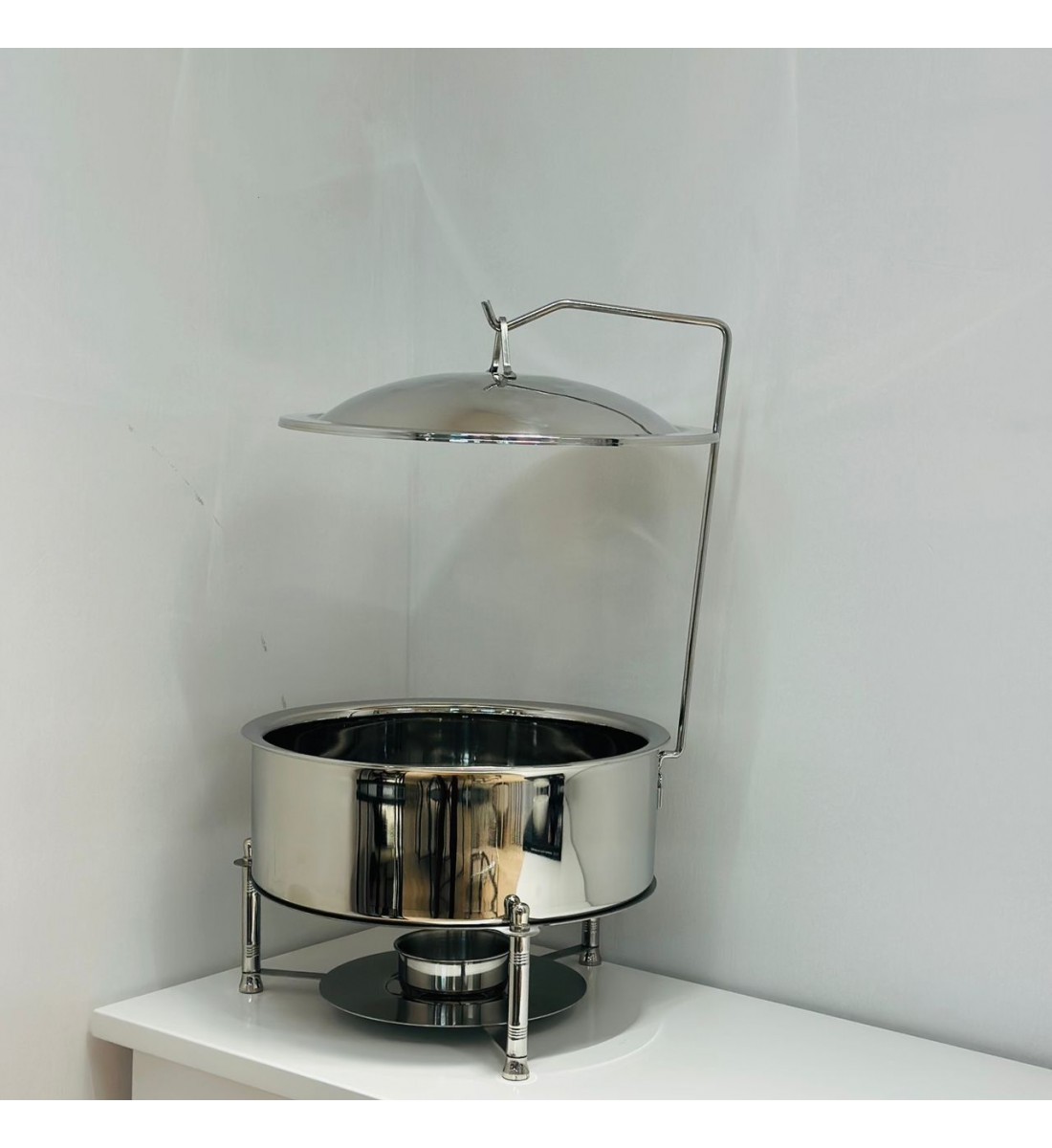 سخان طعام من الستانلس ستيل هندي غطاء استيل –6لتر    