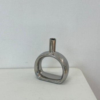 فازه  أنيقة لفازة سيراميكيه بتصميم انسيابي عصري 22×3×3سم