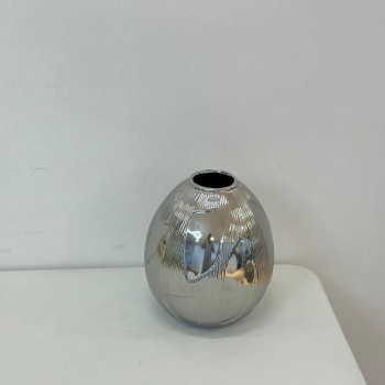 فازه  أنيقة لفازة سيراميك\ بتصميم انسيابي عصري22×6×6سم 