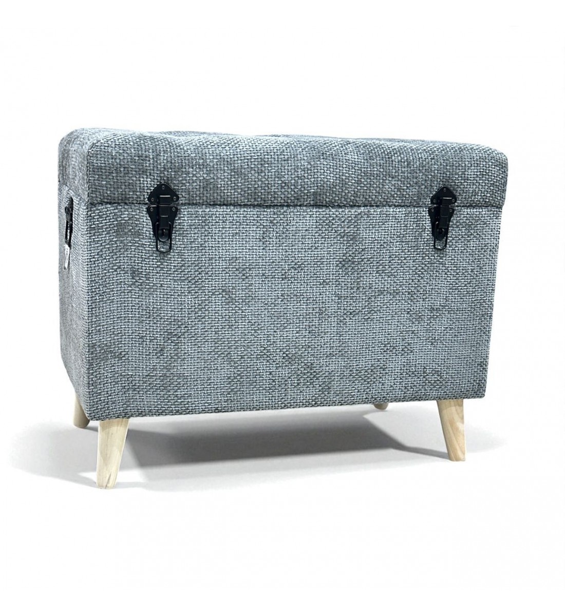 مقعد صندوق سجاد بوكليه رمادي 71×41×55سم مقعد صندوق سجاد بوكليه رمادي 71×41×55سم