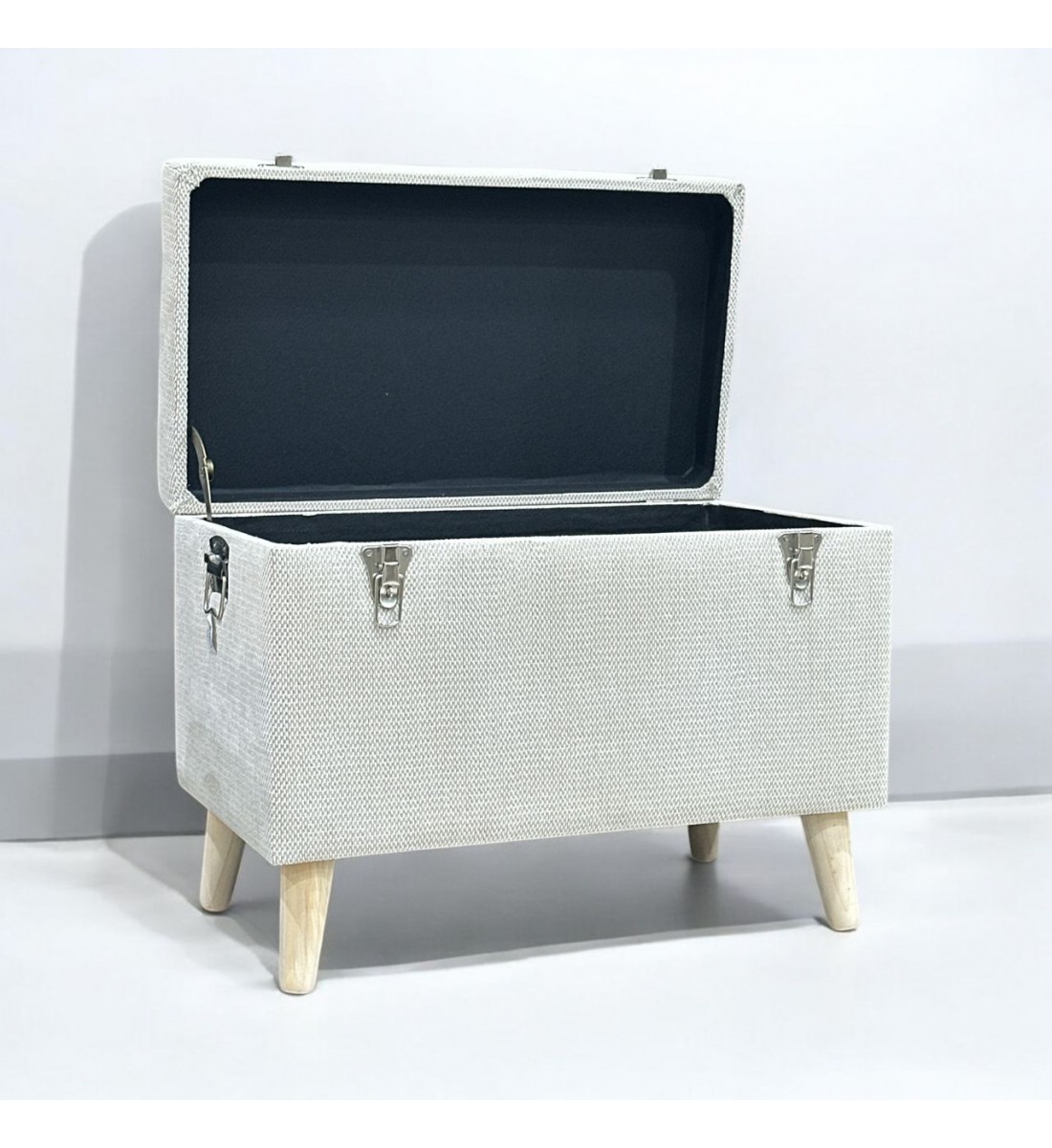 مقعد صندوق سجاد بوكليه بيج 64×36×48سم مقعد صندوق سجاد بوكليه بيج 64×36×48سم