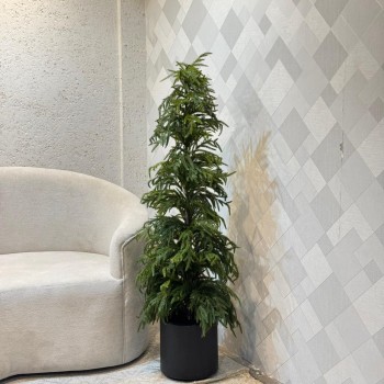 شجر صنوبر  زينة صناعي مع مركن 1.40سم