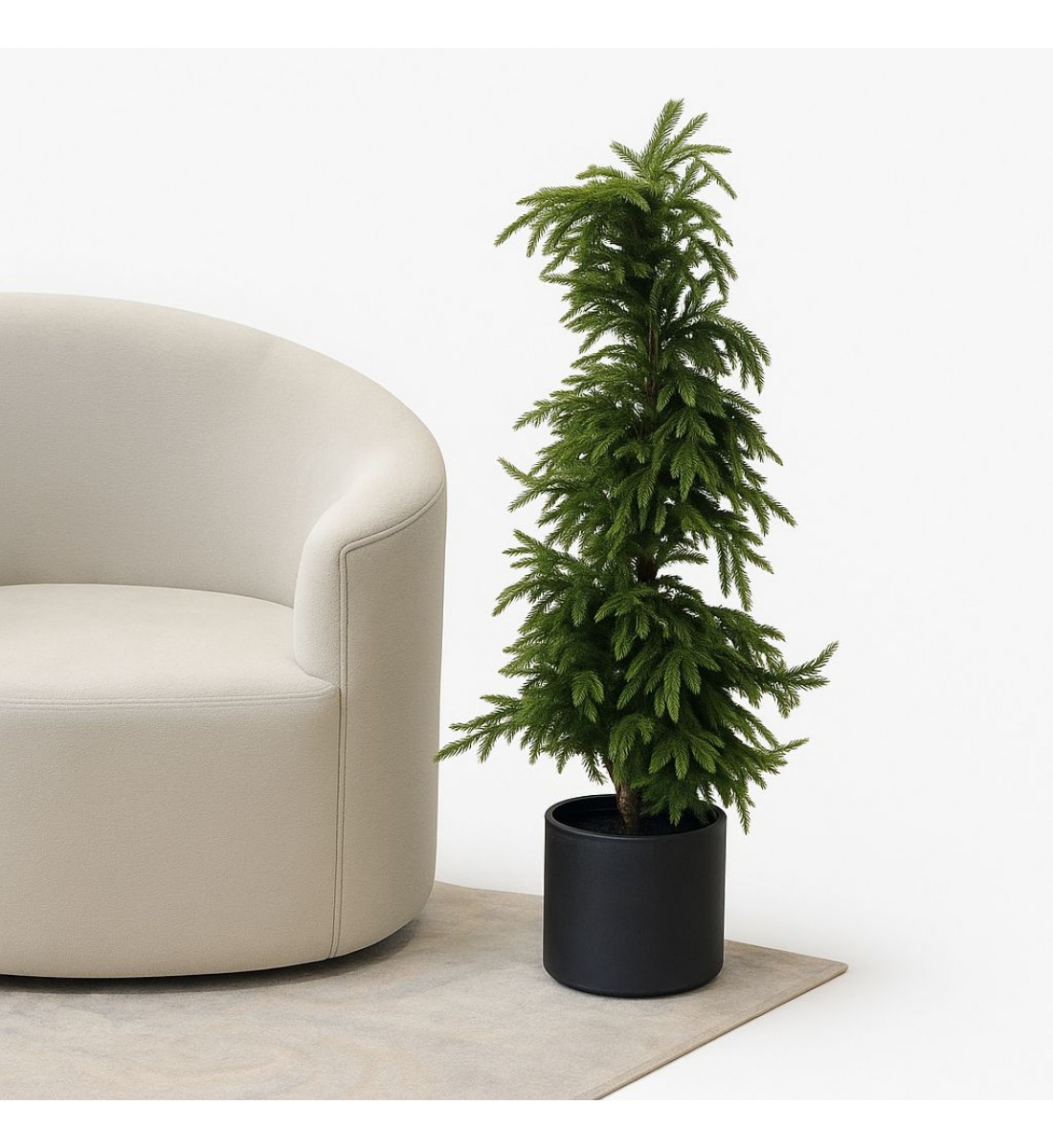 شجر صنوبر زينة صناعي مع مركن 1.40سم شجر صنوبر زينة صناعي مع مركن 1.40سم