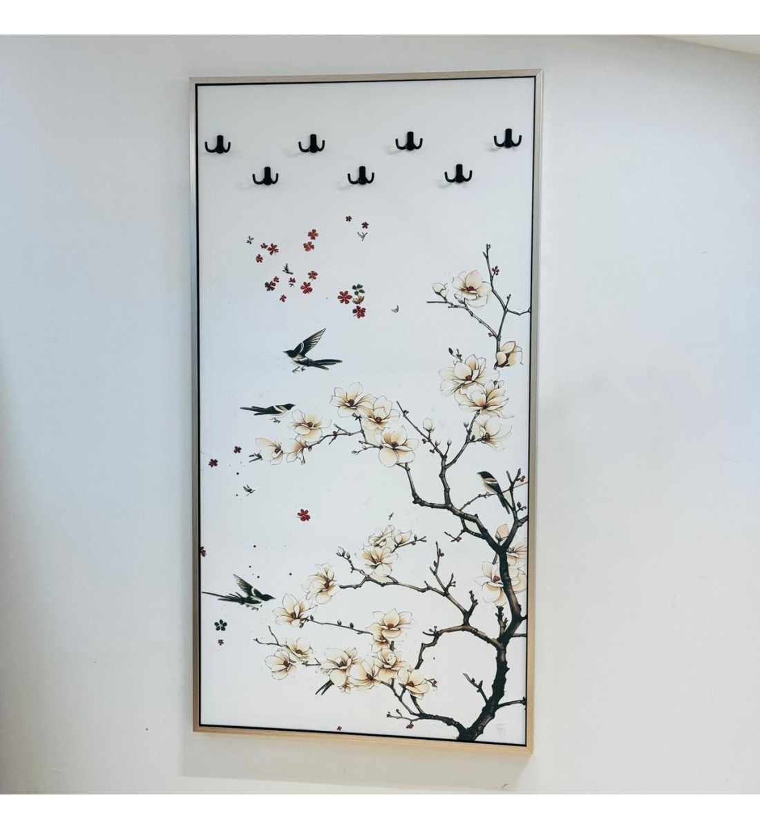 لوحة قماش جدارية مدمجة مع علاق ملابس | مقاس 100 × 190 سم لوحة قماش جدارية مدمجة مع علاق ملابس | مقاس 100 × 190 سم