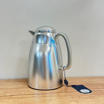 ترمس أنيق وجذاب  فضي مطفي 1لتر