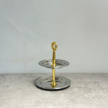 صحن تقديم معدني فاخر بتصميم فاخر 