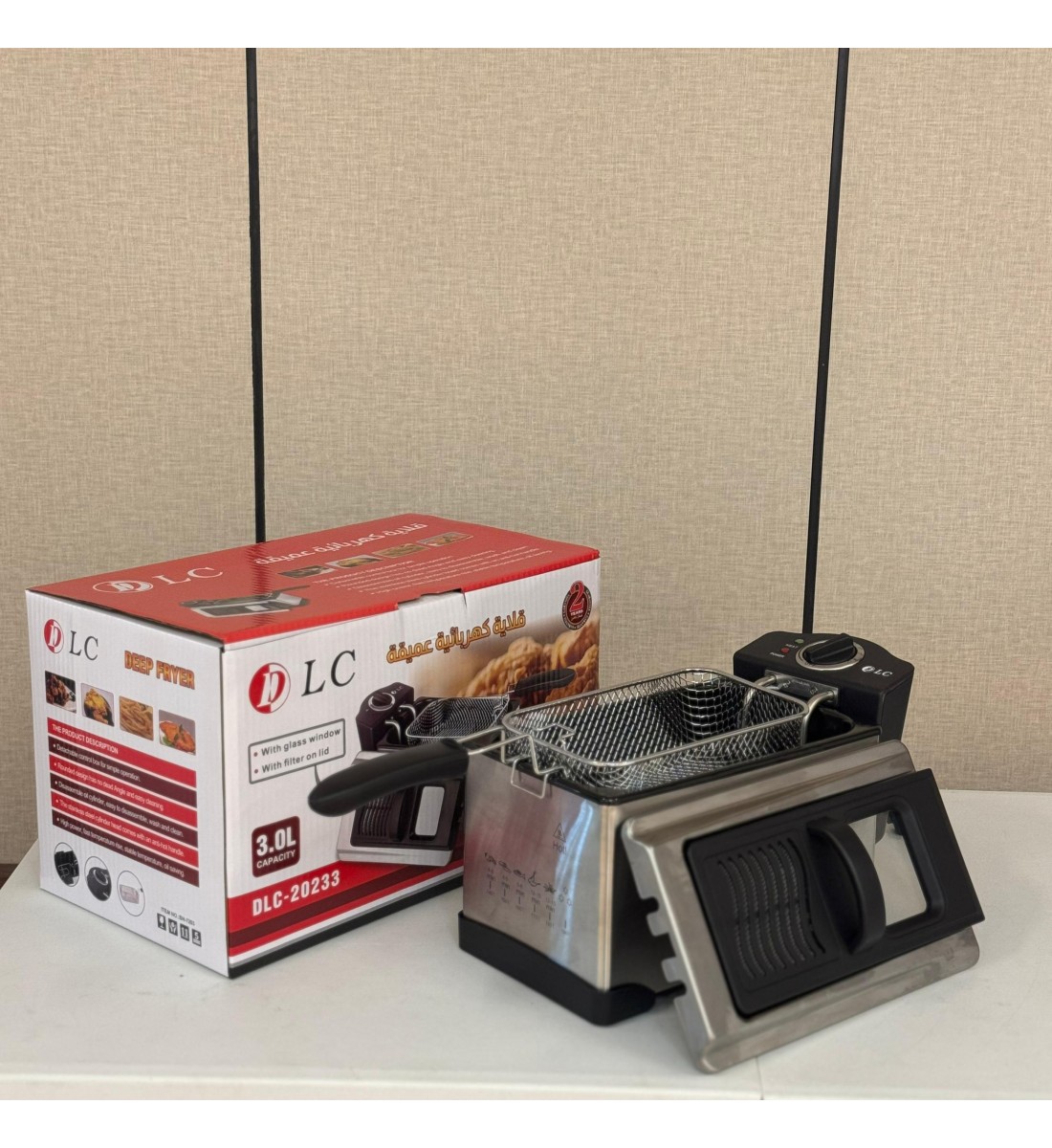 قلاية كهربائية عميقة - 3 لتر - 1500 واط - DLC-20233