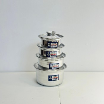 4-piece metal cookware set