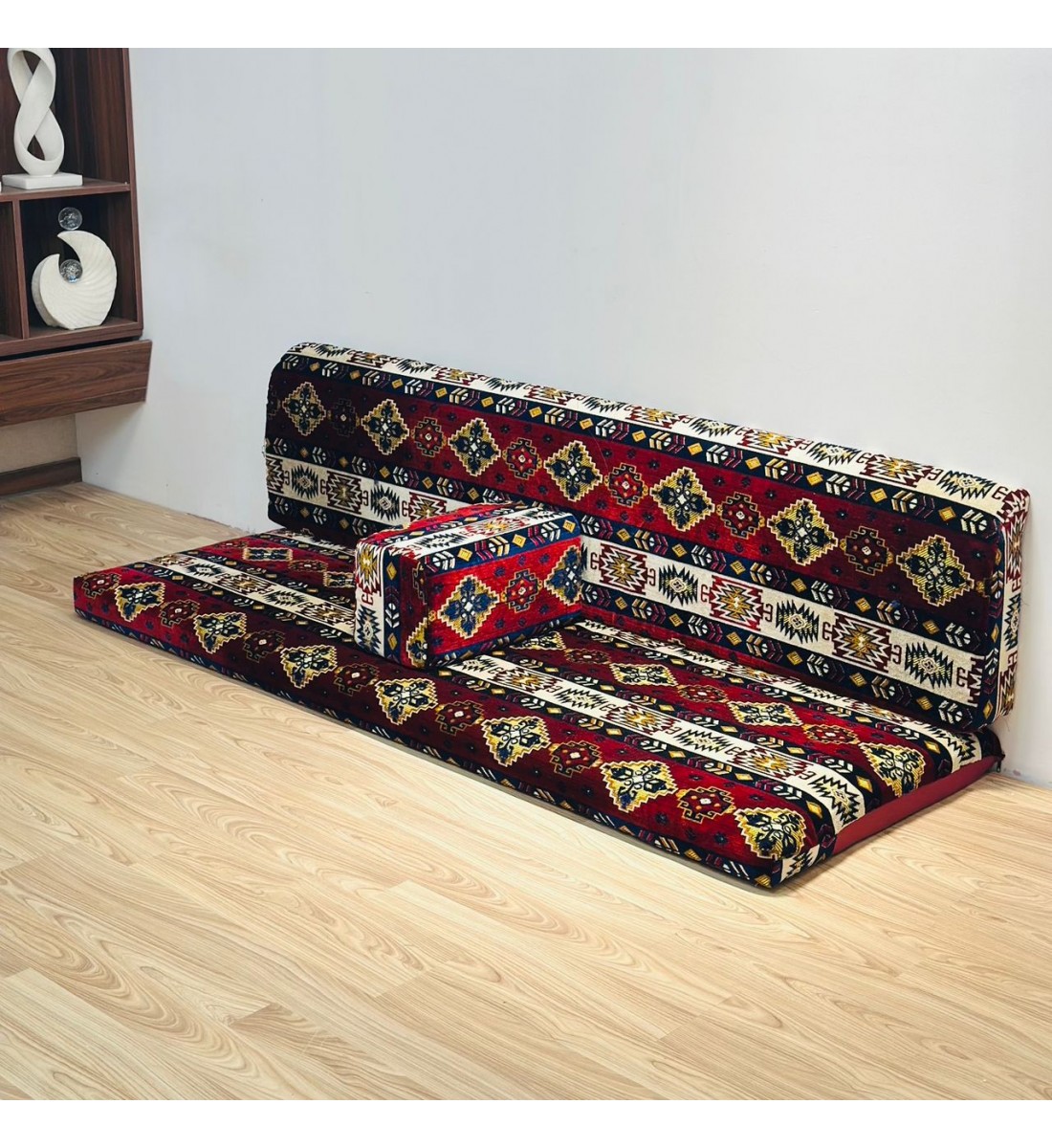 طقم جلسة ارضية خارجية 3قطع متعدد الالوان