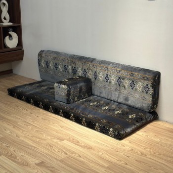 طقم جلسة ارضية خارجية 3قطع متعدد الالوان