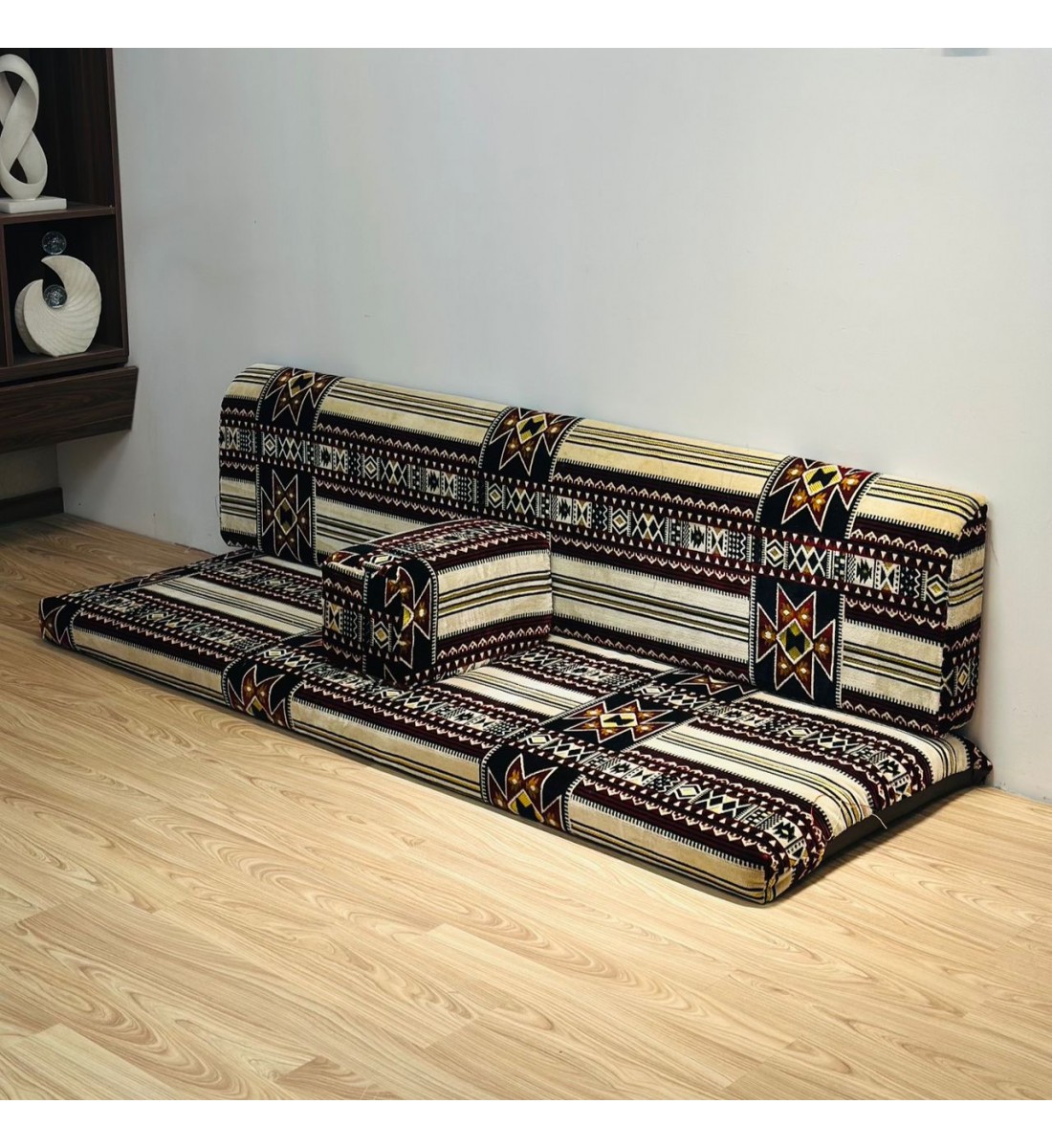 طقم جلسة ارضية خارجية 3قطع متعدد الالوان