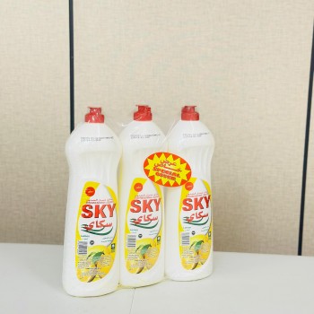 طقم منظف صحون سكاي 3حية 3لتر 