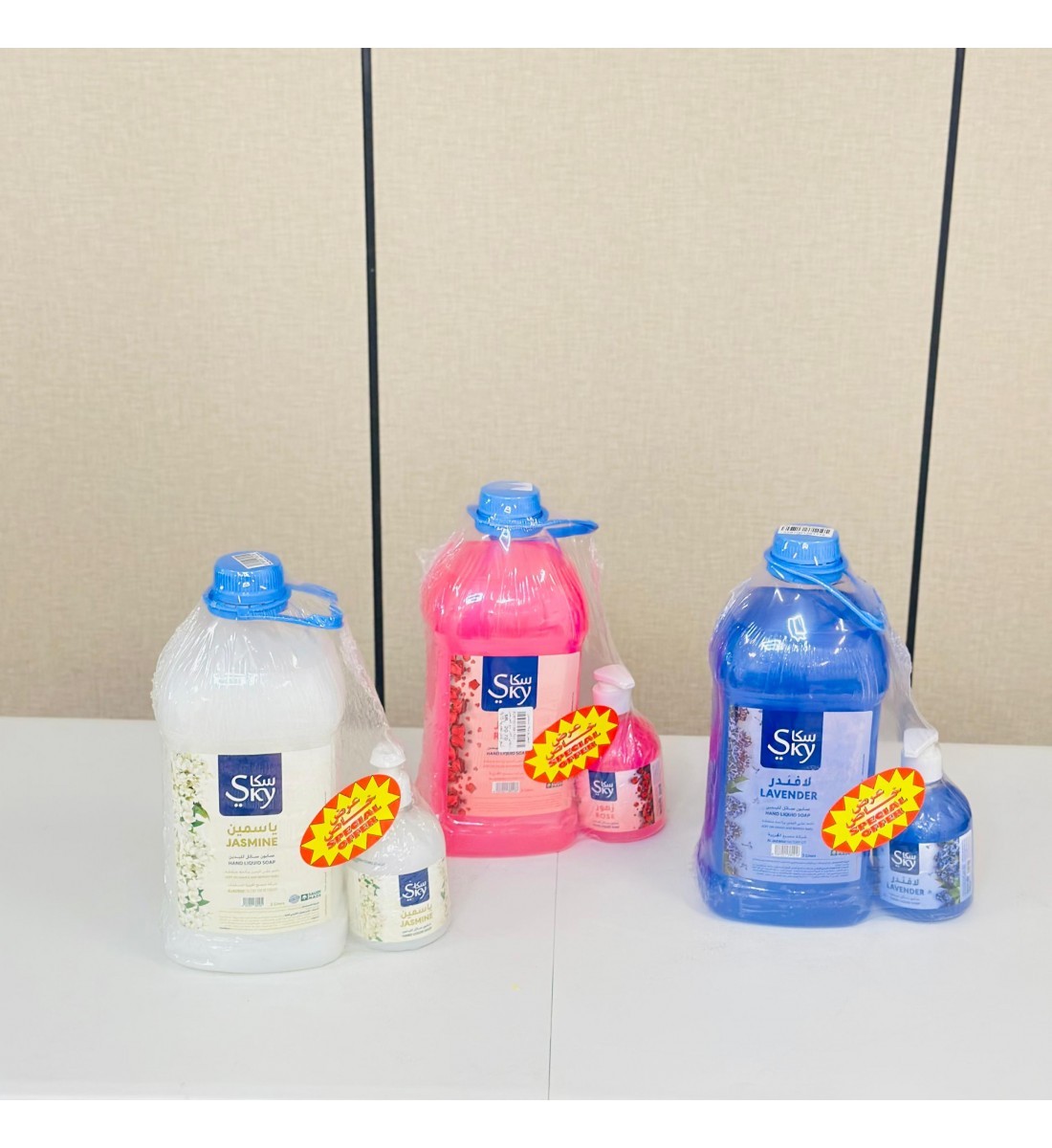صابون سائل اليدين سكاي 3 لتر رائحة ياسمين 