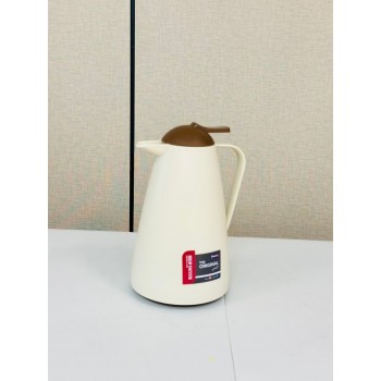 ترمس فاخر بلون بيج أنيق مزوّد بمقبض  بتصميم 1لتر 