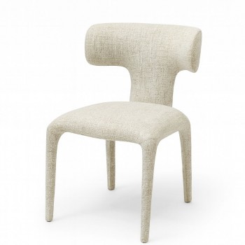 كرسي عصري بتصميم فريد يلفت الأنظار بظهره المميز على شكل حرف T عريض