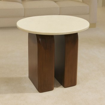  طاولة فاخرة بتصميم عصري أنيق رخام تركي طبيعي 60×50×70سم  (منتج تفصيل )