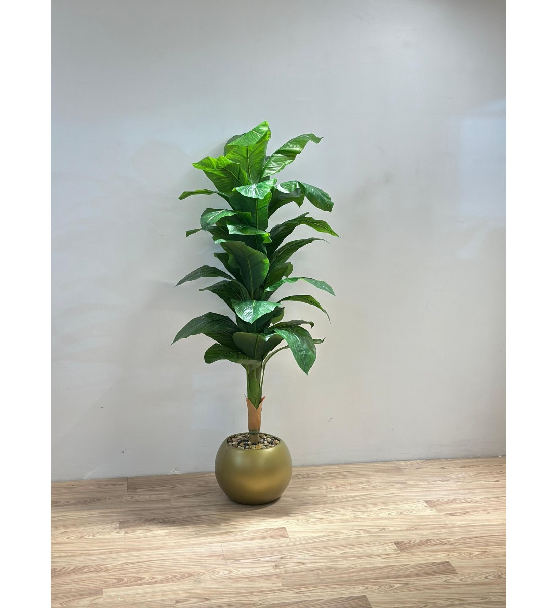 مركن شجر موز ذهبي تزيين صناعي شكل حديث 170سم مركن شجر موز ذهبي تزيين صناعي شكل حديث 170سم