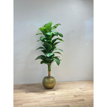 مركن شجر  موز ذهبي   تزيين صناعي  شكل حديث 170سم