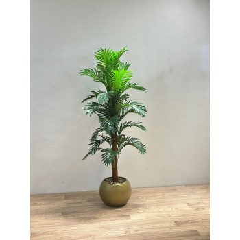 مركن شجر  نخلة ذهبي   تزيين صناعي  شكل حديث 170سم
