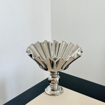 صحن تقديم سيراميك فاخر بتصميم فاخر  23×23×20سم