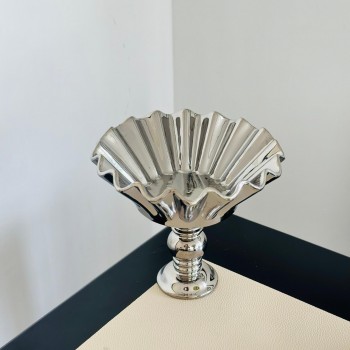 صحن تقديم سيراميك فاخر بتصميم فاخر  23×23×20سم