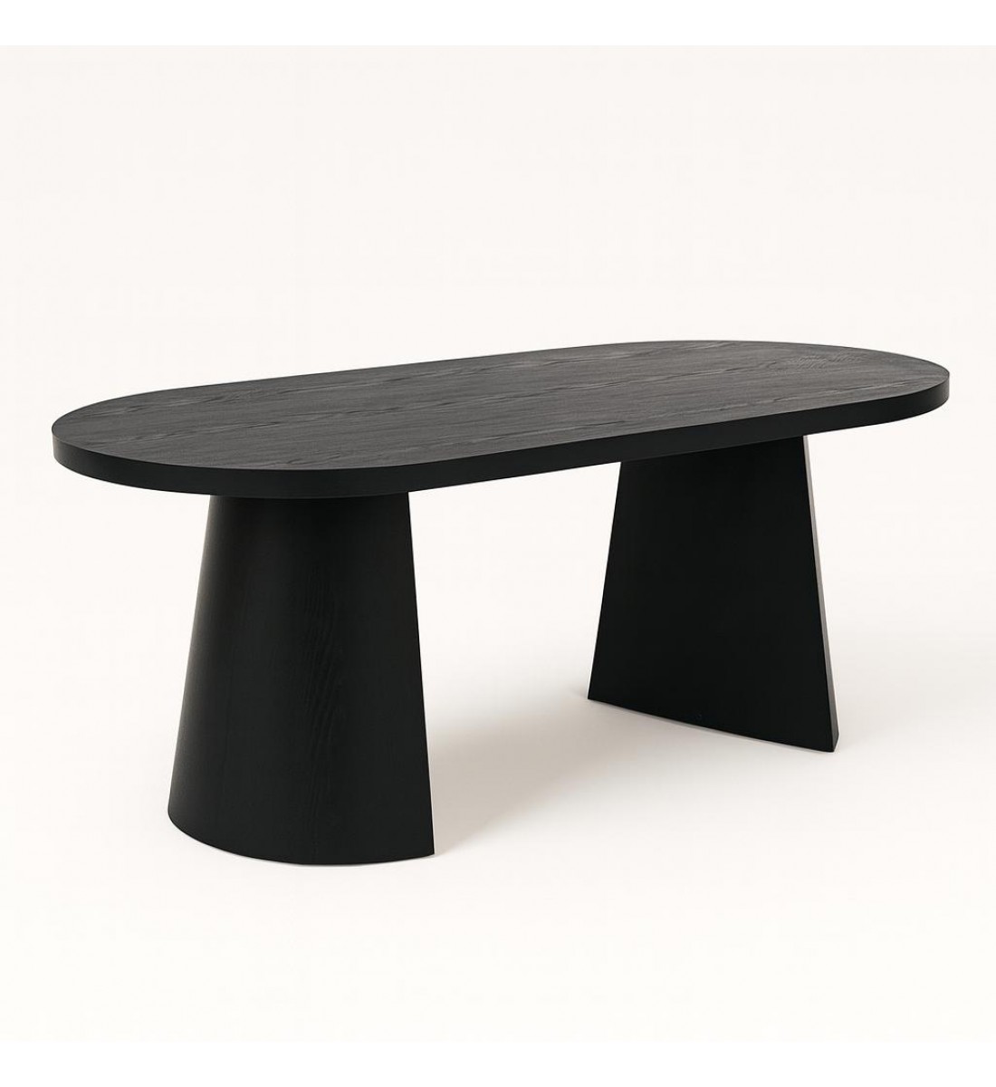 طاولة طعام  خشب السنديان لون اسود 200×100سم بدون كراسي (منتج تفصيل )