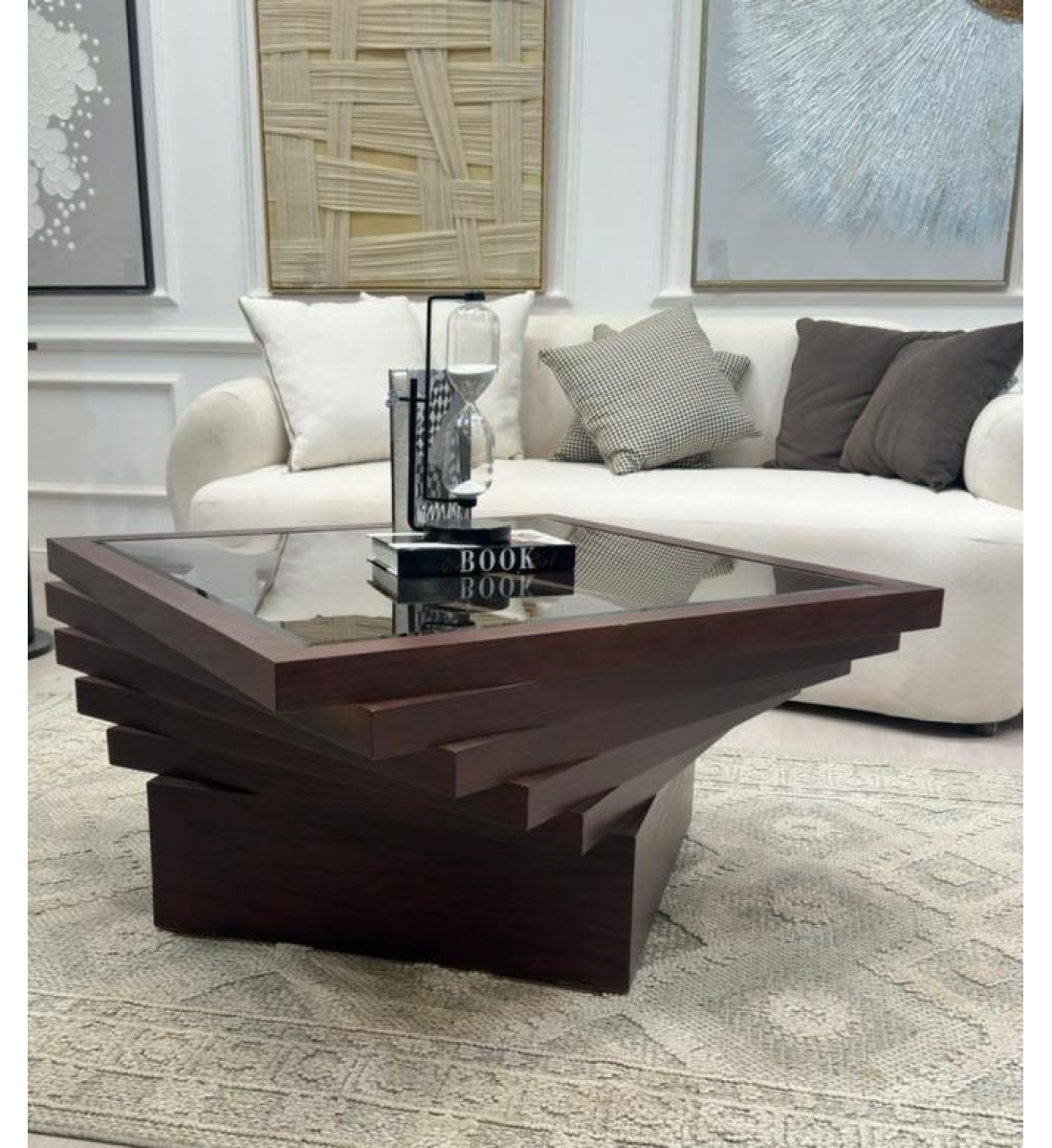 طاولات تقديم مربع سنديان لون بني 7 قطع (منتج تفصيل ) طاولات تقديم مربع سنديان لون بني 7 قطع (منتج تفصيل )