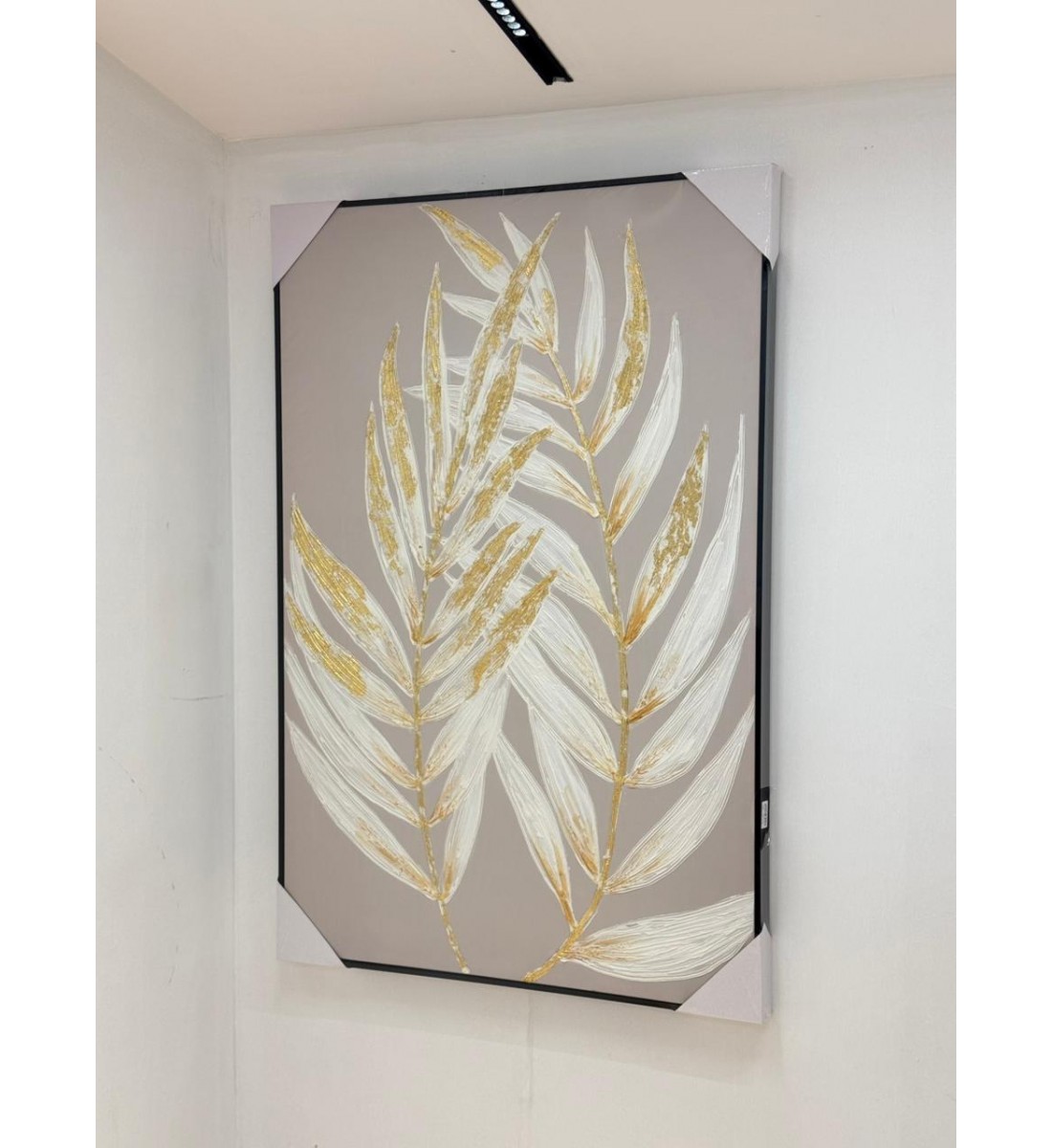 لوحه زينة حائط ديكور جبسية اطار اسود 120×80سم 